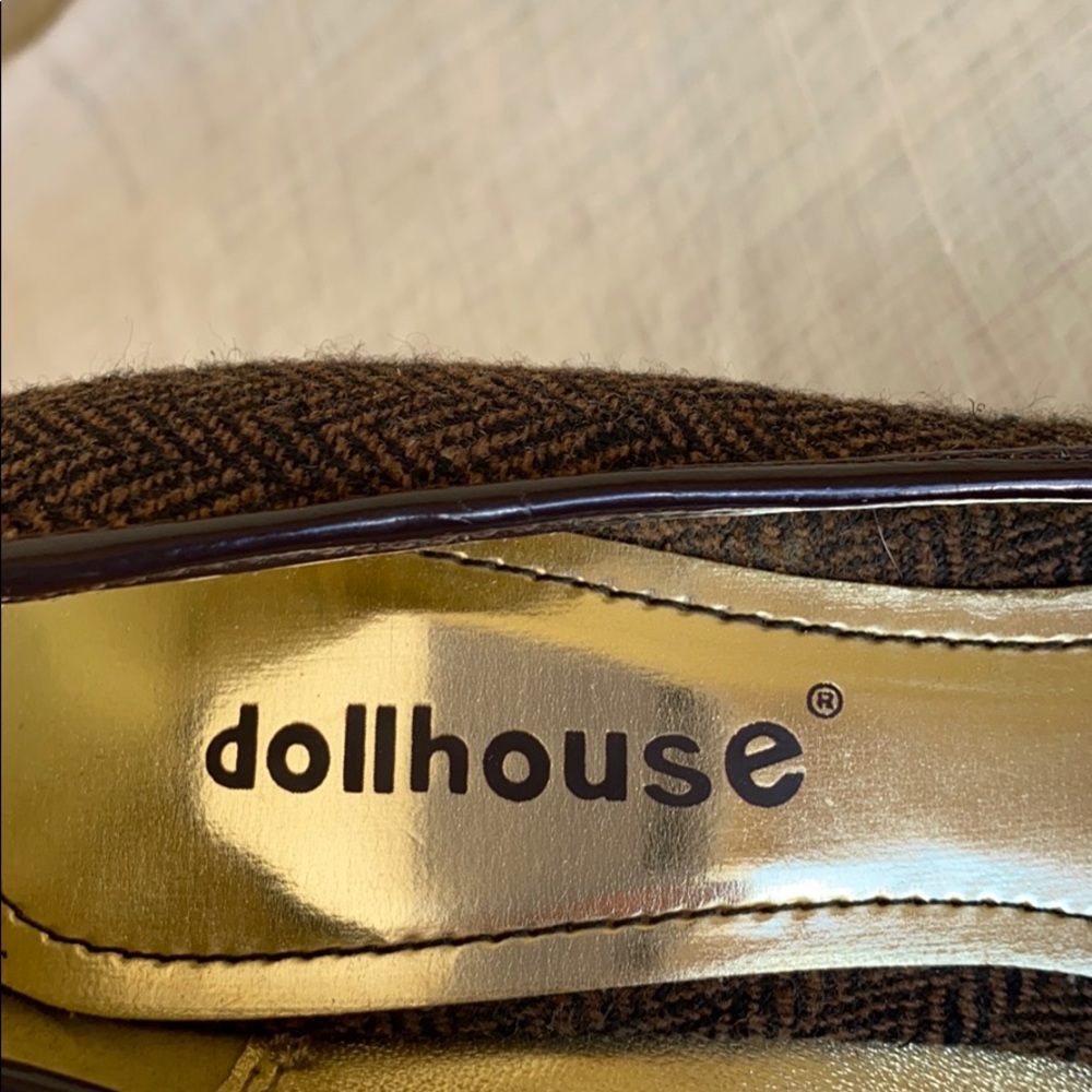 Dollhouse Becky Cloth Black/Brown Heels - Size 6.5 - Picture 7 of 7